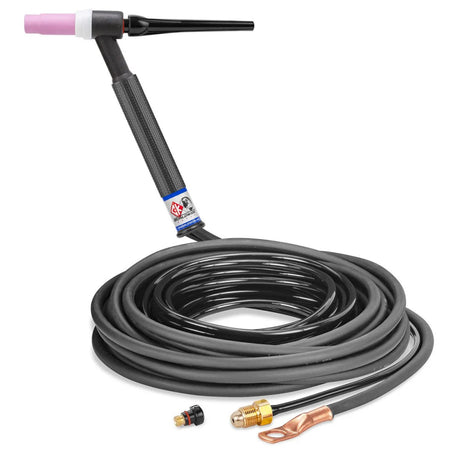 CK Worldwide - Ckc1525N - 150 Amp Rigid Head Tig Torch, Gas-Cooled, 25' Standard Cables - Ckc1525N - WeldingMart.com
