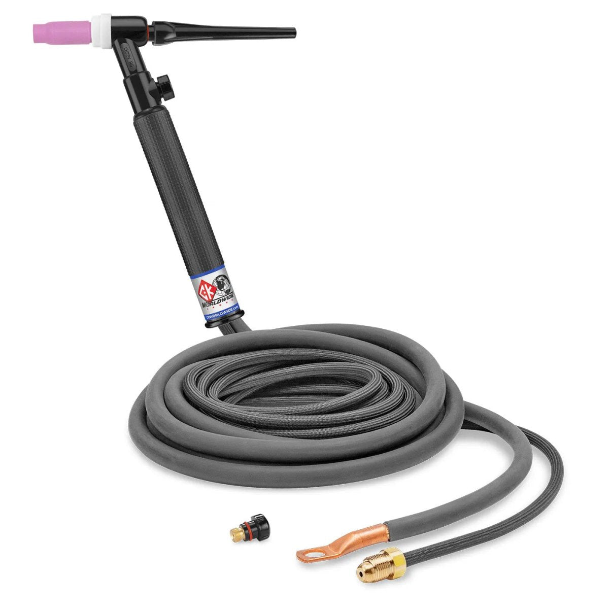 CK Worldwide - Ckcs26V122Rg - 300 Amp Rigid Head Tig Torch With Valve, Water-Cooled, 12.5' Standard Cables - Ckcs26V122Rg - WeldingMart.com