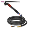 CK Worldwide - Fl1312V - 130 Amp Flex-Loc Tig Torch, Gas-Cooled, 12.5' Standard Cables - Fl1312V - WeldingMart.com