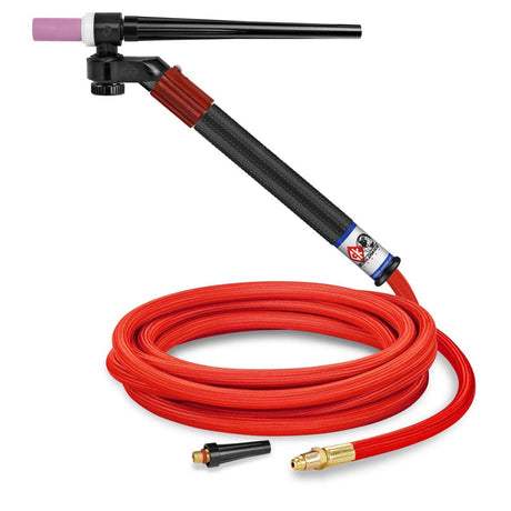 CK Worldwide - Fl1312Vnsf - 130 Amp Flex-Loc Tig Torch, Gas-Cooled, 12.5' Superflex Cables - Fl1312Vnsf - WeldingMart.com