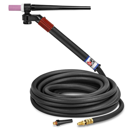 CK Worldwide - Fl1325V - 130 Amp Flex-Loc Tig Torch, Gas-Cooled, 25' Standard Cables - Fl1325V - WeldingMart.com