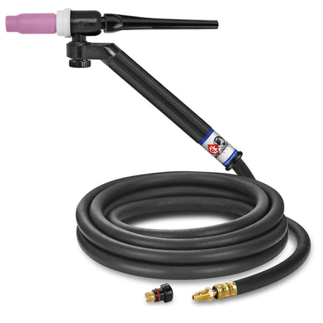 CK Worldwide - Fl1512 - 150 Amp Flex-Loc Tig Torch, Gas-Cooled, 12.5' Standard Cables - Fl1512 - WeldingMart.com
