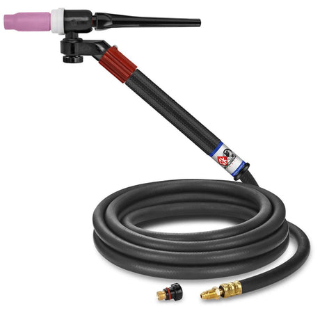 CK Worldwide - Fl1512V - 150 Amp Flex-Loc Tig Torch, Gas-Cooled, 12.5' Standard Cables - Fl1512V - WeldingMart.com