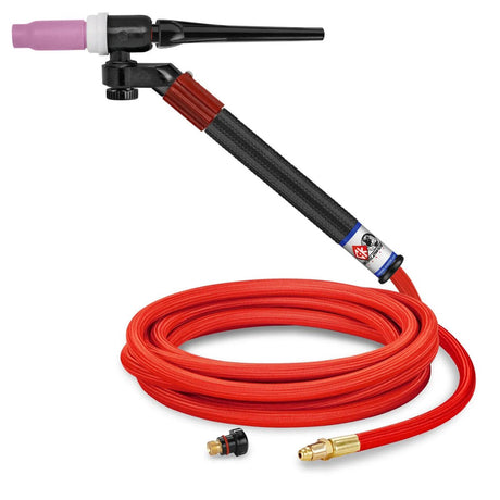 CK Worldwide - Fl1512Vsf - 150 Amp Flex-Loc Tig Torch, Gas-Cooled, 12.5' Superflex Cables - Fl1512Vsf - WeldingMart.com