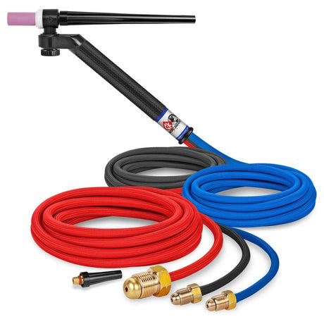 CK Worldwide - Fl2312Sf - 230 Amp Flex-Loc Tig Torch, Water-Cooled, 12.5' Superflex Cables - Fl2312Sf - WeldingMart.com