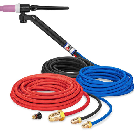 CK Worldwide - Fl2525Sf - 250 Amp Flex-Loc Tig Torch, Water-Cooled, 25' Superflex Cables - Fl2525Sf - WeldingMart.com