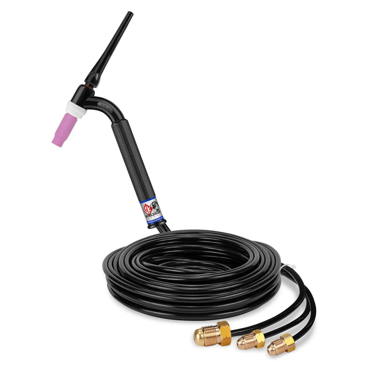 CK Worldwide - Tl18-25 Fx - 350 Amp Flex Head Tig Torch, Water-Cooled, 25' Standard Cables, Trim Line - Tl18-25 Fx - WeldingMart.com