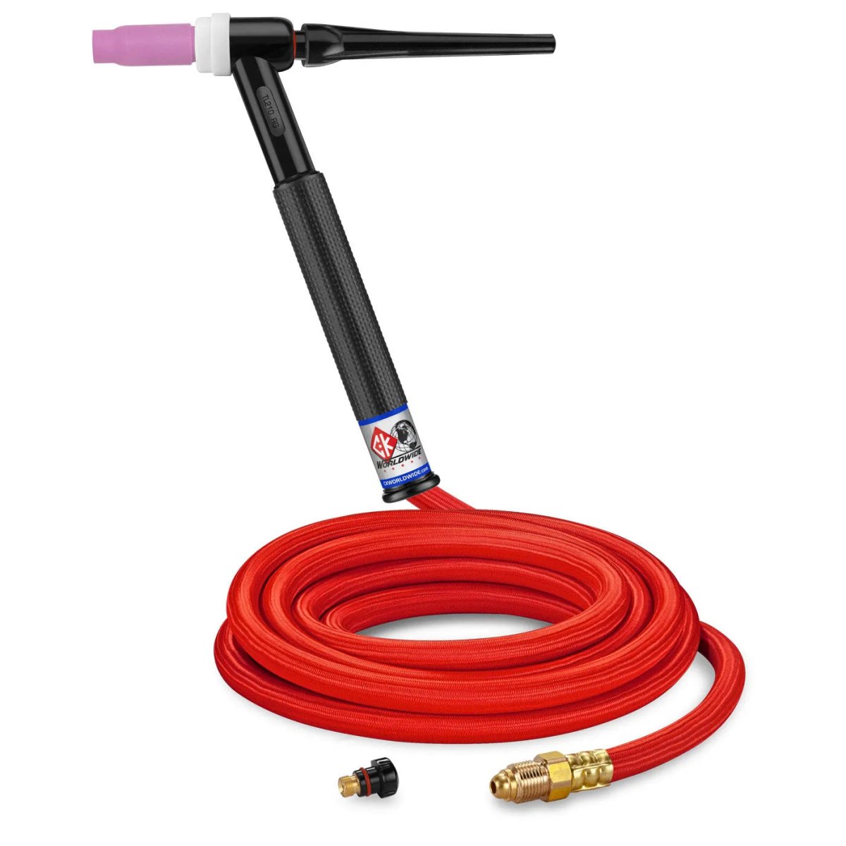 CK Worldwide - Tl2112Hsf Rg - 200 Amp Rigid Head Tig Torch, Gas-Cooled, 12.5' Superflex Cables, Trim Line - Tl2112Hsf Rg - WeldingMart.com