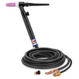 CK Worldwide - Tl2112Vnsf Rg - 200 Amp Rigid Head Tig Torch With Valve, Gas-Cooled, 12.5' Superflex Cables, Trim Line - Tl2112Vnsf Rg - WeldingMart.com