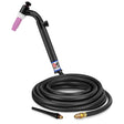 CK Worldwide - Tl2125Vh Fx - 200 Amp Flex Head Tig Torch With Valve, Gas-Cooled, 12.5' Standard Cables, Trim Line - Tl2125Vh Fx - WeldingMart.com