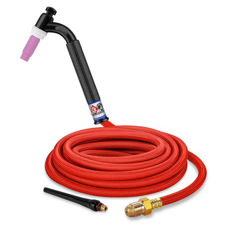 CK Worldwide - Tl26-25-Rsf Fx - 200 Amp Flex Head Tig Torch, Gas-Cooled, 25' Superflex Cables, Trim Line - Tl26-25-Rsf Fx - WeldingMart.com