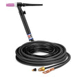 CK Worldwide - Tl26V-25-2 Rg - 200 Amp Rigid Head Tig Torch With Valve, Gas-Cooled, 25' Standard Cables, Trim Line - Tl26V-25-2 Rg - WeldingMart.com