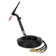 CK Worldwide - Tl325V Fx - 350 Amp Flex Head Tig Torch With Valve, Water-Cooled, 25' Standard Cables, Trim Line - Tl325V Fx - WeldingMart.com
