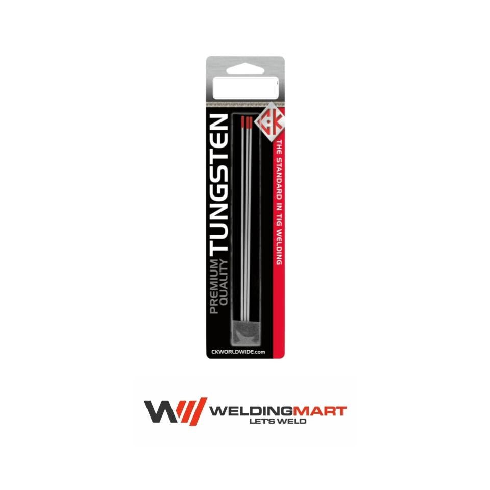 CK Worldwide - Tungsten 1/16″ x 7″  2% Thoriated (Pack of 3) - T1167Gt2-3
