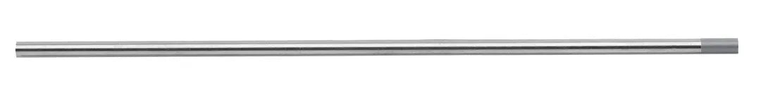 The CK Worldwide Tungsten 1/16 2% Ceriated - T1169S20Gc2 electrode, silver and cylindrical with a slightly darker right end, is shown horizontally on a white background. It’s commonly used in TIG welding.