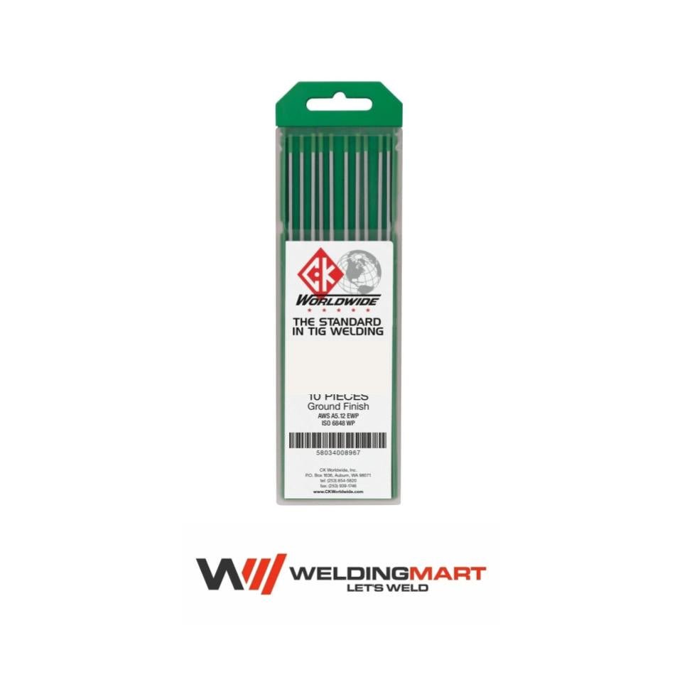 CK Worldwide - Tungsten 3/32″ x 7″  Pure Tungsten (Pack of 10) - T3327G