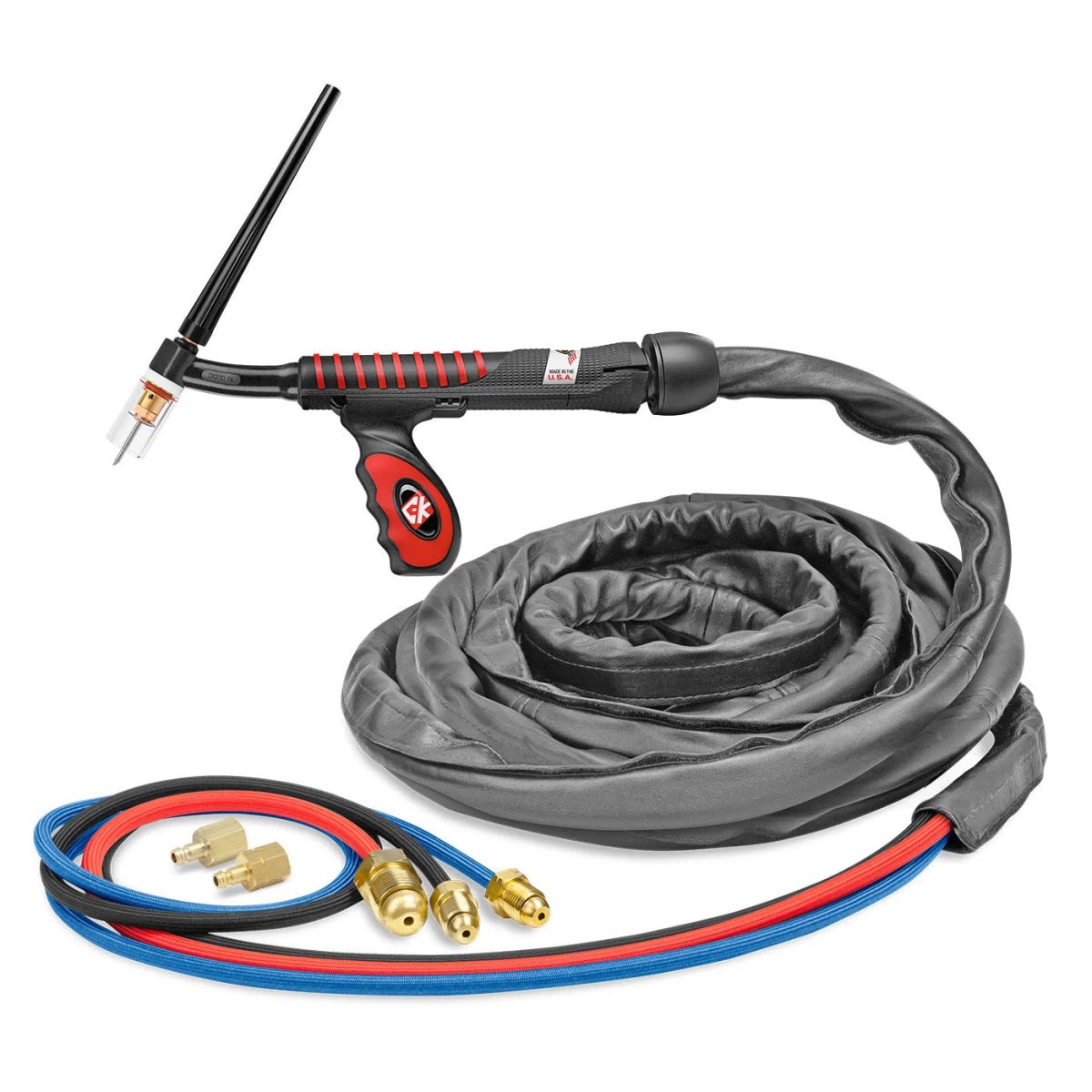 CK Worldwide - Usfl2325Sf - 230 Amp Flex-Loc Tig Torch, Water-Cooled, 25' Superflex Cables - Usfl2325Sf - WeldingMart.com
