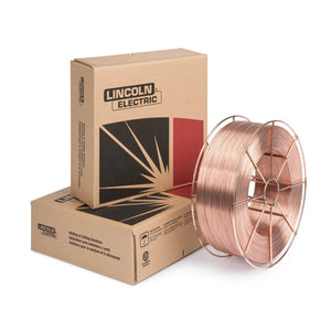 44 lb Lincoln eds30779 SuperArc LA-100 MIG welding wire spool (0.045 in) with two Lincoln Electric boxes, WeldingMart accessory.