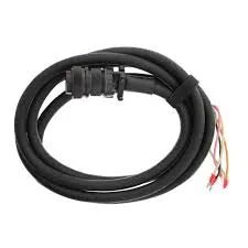 MK Products Cobramatic Wire Feeder Interface Cable 24V 25ft - Miller - 005-0817, a specialized cable for connecting Cobramatic wire feeders to Miller welding power sources, offering extended reach for various work areas.

