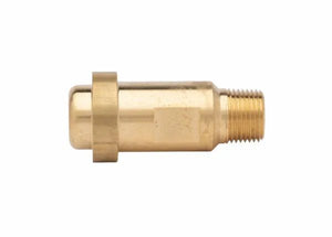 Harris 1/2" NPT Manifold Union Nipple 9005703 for welding manifolds, hex end and threaded connection, shown on white background.