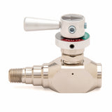 Harris 1/4 Turn Regulator Valve Nickel Plated Brass - 9101386 - WeldingMart.com