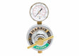 Harris 247-50-CR single stage oxygen regulator with top gauge, gold adjustment handle—ideal welding tool for precise gas control.
