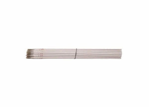 A box of Harris 308L 16 Stainless Stick SMAW Welding Rods, size 5/32 x 14, neatly aligned with a black twist tie and red tip markings, shown against a white background. Product code: 308L670; sold in a 10 lb box.