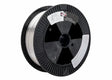 A Harris 312 Stainless MIG GMAW Welding Rod .035 X 25# SPOOL (00312F8) with metallic wire wound on a black plastic reel featuring white labels and barcodes, photographed against a plain white background.