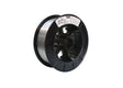 A large black plastic spool holds Harris 312 Stainless MIG GMAW Welding Wire (.045, 25#) – 00312H8, with multiple spokes and a labeled rim, set against a plain white background.