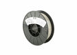 A black plastic spool labeled Harris 316LSI Stainless GMAW MIG Welding Wire .025 25# SPOOL - 316LS18 holds stainless MIG wire and is photographed against a plain white background.