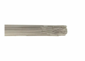 A bundle of Harris 317L Stainless TIG GTAW Welding Rods (1/16 x 36, 10 lb, 317LT30) lies parallel on a white background, showcasing their corrosion resistance and uniform thickness with neatly aligned ends.