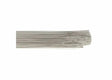 A bundle of Harris 347 .035 Stainless TIG GTAW Welding Rods, 36in., 10LB (0347TF0), lies parallel on a white background, with silver rods extending outward and their ends unevenly aligned on one side.