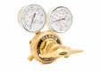 Harris 3500-125-347 Single Stage Air Regulator for welding, brass with dual gauges, easy knob, high-flow cylinder regulator.