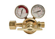 Harris 3510-15 RH Single Stage Non-Fuel Gas Regulator for welding, brass body, dual gauges, control valve—WeldingMart accessory.