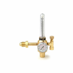 Harris 355-2CD Argon/CO2 flowmeter regulator with pressure gauge for welding, precise gas control. White background. WeldingMart.
