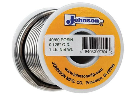 1 Lb Roll 60/40 Rosin Core Solder Wire - .062" Thickness, Made In USA