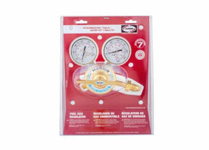 Harris 450-50-510P Regulator for welding, single-stage LPG, stainless steel, dual gauges, brass, 7-year warranty, WeldingMart.