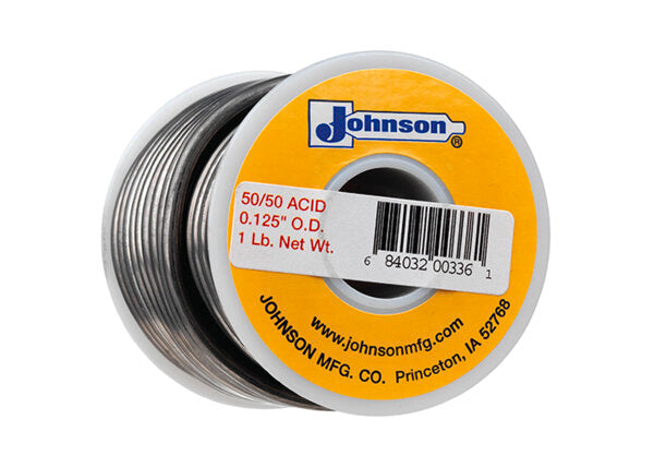 Harris 50/50 Leaded Acid Core Solder 1/8" x 1 lb Spool - 50A61 - WeldingMart.com