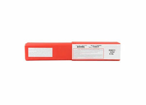 A rectangular red box with white labels displays the product name Harris 6011 Stick SMAW Welding Rod 3/32 5 Box 6011505. The unopened box of electrodes is shown against a plain white background.