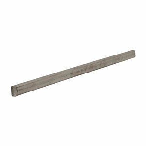 A single Harris 60401B 60/40 Leaded Bar Solder - 1 lb bar with a matte finish and beveled edges rests diagonally on a white background, displaying faint markings. Ideal for electronic soldering applications.