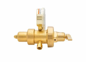 Harris 9200-125-590 Two Stage Welding Air Regulator with brass body, gauge, side inlet for welding tools on white background.