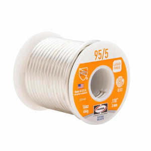 Harris 95/5 Lead-Free Solid Wire Solder 0.118 in 1 lb Spool 331760 - WeldingMart.com