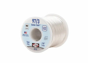 Harris 97/3 Lead-Free Solid Wire Solder 0.118 in. x 1 lb Spool- 331761 - WeldingMart.com