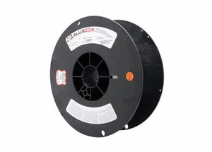 Harris Aluxcor 4047 F15.1 aluminum flux-cored brazing alloy, 10 lb spool, welding accessory for HVAC, with safety label.