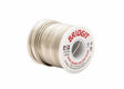 A spool of Harris BRGT31 Bridgit Lead-Free Solid Wire Solder, measuring 1/16 in (1.6 mm), comes in a 4 lb box with a white reel and red label text, ideal for plumbing applications.