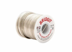 Harris - Bridgit Lead-Free Solid Wire Solder .118" x 1 lb Spool - BRGT61POP - WeldingMart.com