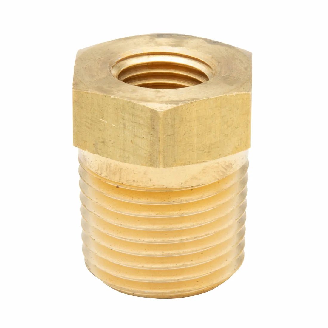 Harris Bushing 1/4” MNPT x 1/2” MNPT Brass - 9005386 - WeldingMart.com
