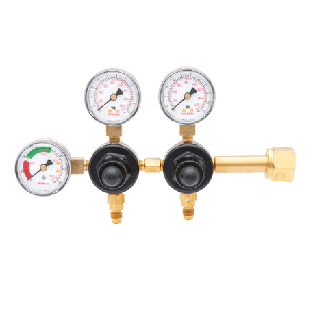 Harris CB1 Beverage Regulator Primary, Soda, 160 PSI, CGA 320, 1/4 SAE, 2 Pressure - 3005229 - WeldingMart.com