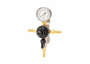 Harris CB2 Beverage Regulator Secondary, Beer, 60 PSI, 3/8 Barb, 5/16 Barb, 1 Pressure, 3/8 Barb Thru - 3005224 - WeldingMart.com