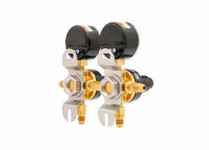 Harris CB2 Beverage Regulator Secondary, Soda, 160 PSI, 1/4 SAE, 1/4 SAE, 2 Pressure, 1/4 SAE Thru - 3005222 - WeldingMart.com